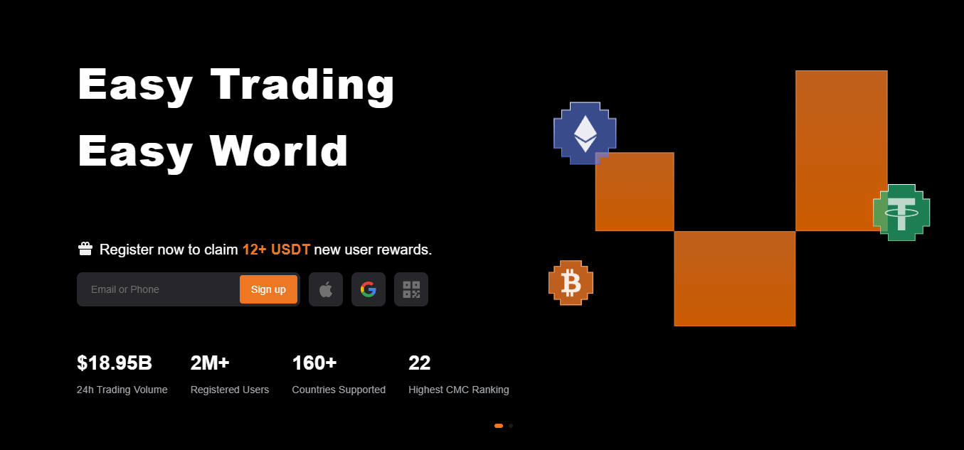 BVOX registration page on mobile and desktop